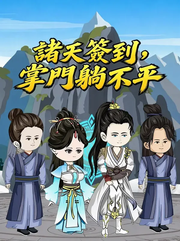 黄果短剧推荐：諸天簽到，掌門躺不平，玄幻仙侠短剧作品封面